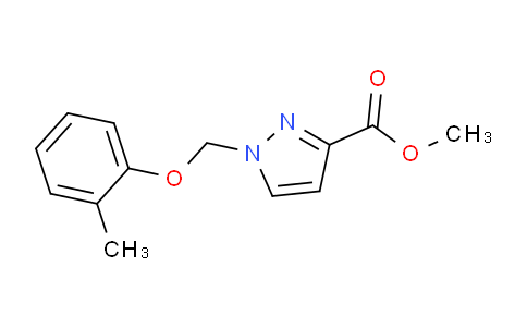 CAS No. 1001500-61-3, Methyl 1-((o-tolyloxy)methyl)-1H-pyrazole-3-carboxylate