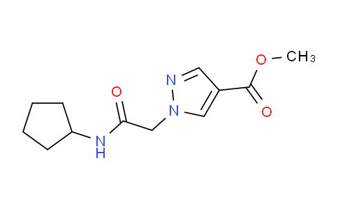 CAS No. 1172513-69-7, Methyl 1-(2-(cyclopentylamino)-2-oxoethyl)-1H-pyrazole-4-carboxylate