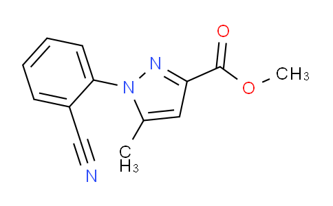 CAS No. 1272756-57-6, Methyl 1-(2-cyanophenyl)-5-methyl-1H-pyrazole-3-carboxylate