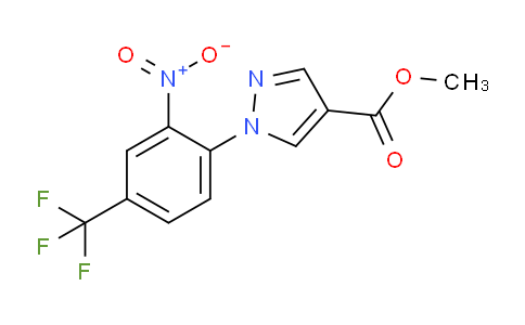 CAS No. 1172283-37-2, Methyl 1-(2-nitro-4-(trifluoromethyl)phenyl)-1H-pyrazole-4-carboxylate