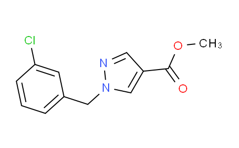 CAS No. 1172465-25-6, Methyl 1-(3-chlorobenzyl)-1H-pyrazole-4-carboxylate
