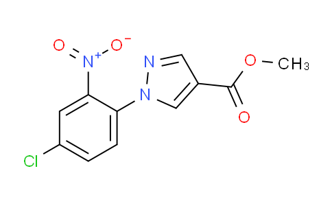 CAS No. 1172922-82-5, Methyl 1-(4-chloro-2-nitrophenyl)-1H-pyrazole-4-carboxylate