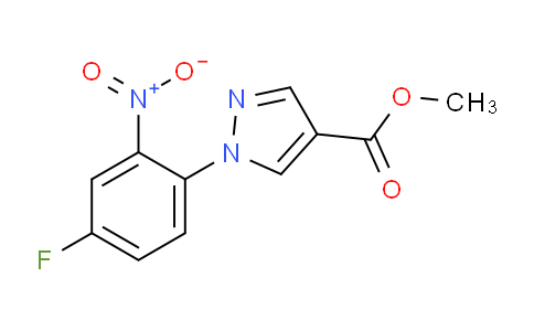 CAS No. 1171617-42-7, Methyl 1-(4-fluoro-2-nitrophenyl)-1H-pyrazole-4-carboxylate
