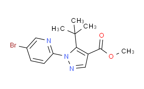 CAS No. 1150164-28-5, Methyl 1-(5-bromopyridin-2-yl)-5-(tert-butyl)-1H-pyrazole-4-carboxylate