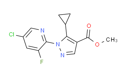 CAS No. 1150164-42-3, Methyl 1-(5-chloro-3-fluoropyridin-2-yl)-5-cyclopropyl-1H-pyrazole-4-carboxylate