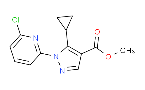 CAS No. 1150164-34-3, Methyl 1-(6-chloropyridin-2-yl)-5-cyclopropyl-1H-pyrazole-4-carboxylate