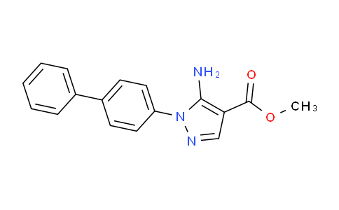 CAS No. 1416341-44-0, Methyl 1-([1,1'-biphenyl]-4-yl)-5-amino-1H-pyrazole-4-carboxylate