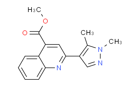 CAS No. 1004644-17-0, Methyl 2-(1,5-dimethyl-1H-pyrazol-4-yl)quinoline-4-carboxylate