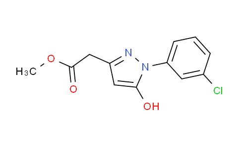 CAS No. 1158589-04-8, Methyl 2-(1-(3-chlorophenyl)-5-hydroxy-1H-pyrazol-3-yl)acetate