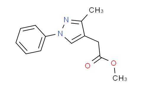 CAS No. 1248551-08-7, Methyl 2-(3-methyl-1-phenyl-1H-pyrazol-4-yl)acetate