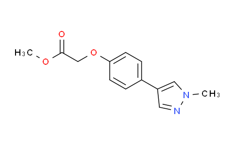 CAS No. 1394021-01-2, Methyl 2-(4-(1-methyl-1H-pyrazol-4-yl)phenoxy)acetate