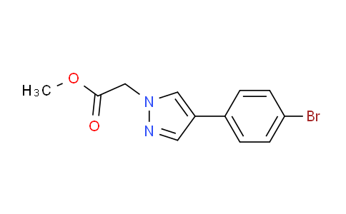 CAS No. 1351382-69-8, Methyl 2-(4-(4-bromophenyl)-1H-pyrazol-1-yl)acetate