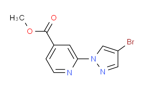 CAS No. 1227954-81-5, Methyl 2-(4-bromo-1H-pyrazol-1-yl)isonicotinate