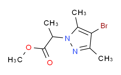 CAS No. 1005566-41-5, Methyl 2-(4-bromo-3,5-dimethyl-1H-pyrazol-1-yl)propanoate