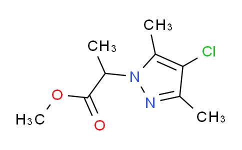 CAS No. 1005694-87-0, Methyl 2-(4-chloro-3,5-dimethyl-1H-pyrazol-1-yl)propanoate
