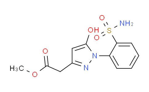 CAS No. 1956383-27-9, Methyl 2-(5-hydroxy-1-(2-sulfamoylphenyl)-1H-pyrazol-3-yl)acetate