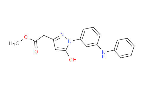 CAS No. 1956322-67-0, Methyl 2-(5-hydroxy-1-(3-(phenylamino)phenyl)-1H-pyrazol-3-yl)acetate