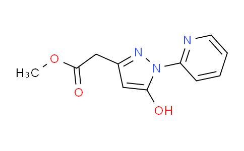 CAS No. 1119391-01-3, Methyl 2-(5-hydroxy-1-(pyridin-2-yl)-1H-pyrazol-3-yl)acetate