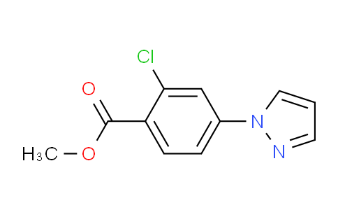 CAS No. 313674-09-8, Methyl 2-chloro-4-(1H-pyrazol-1-yl)benzoate