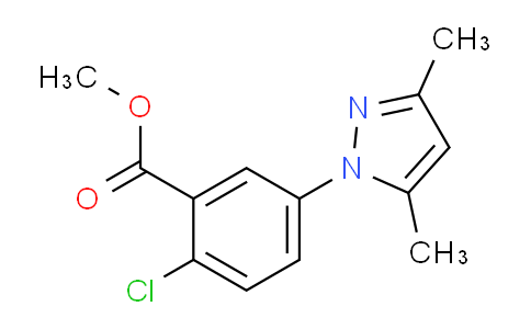 CAS No. 1147234-53-4, Methyl 2-chloro-5-(3,5-dimethyl-1H-pyrazol-1-yl)benzoate