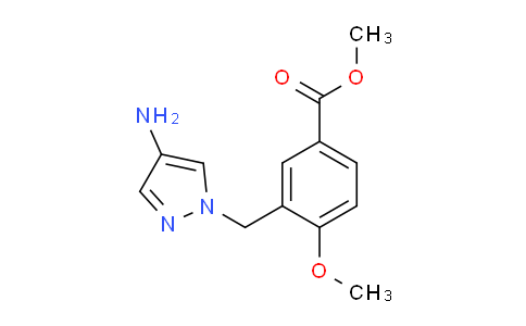 CAS No. 1004451-61-9, Methyl 3-((4-amino-1H-pyrazol-1-yl)methyl)-4-methoxybenzoate