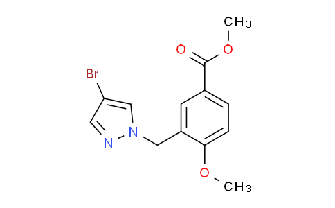 CAS No. 1006327-18-9, Methyl 3-((4-bromo-1H-pyrazol-1-yl)methyl)-4-methoxybenzoate