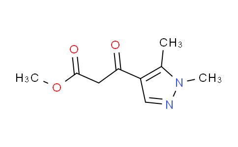 CAS No. 1229624-54-7, Methyl 3-(1,5-dimethyl-1H-pyrazol-4-yl)-3-oxopropanoate
