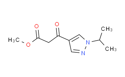 CAS No. 1229624-76-3, Methyl 3-(1-isopropyl-1H-pyrazol-4-yl)-3-oxopropanoate