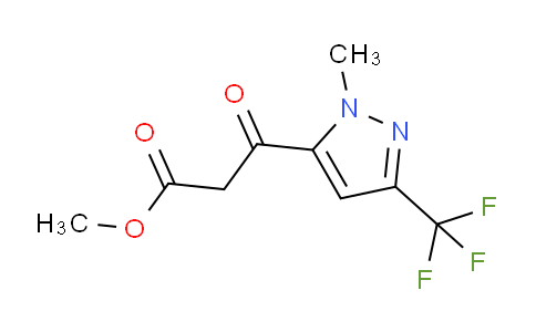 CAS No. 1229625-50-6, Methyl 3-(1-methyl-3-(trifluoromethyl)-1H-pyrazol-5-yl)-3-oxopropanoate