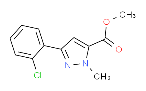 CAS No. 1706454-92-3, Methyl 3-(2-chlorophenyl)-1-methyl-1H-pyrazole-5-carboxylate