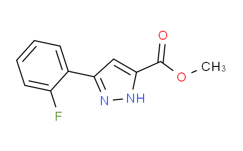 CAS No. 1239717-20-4, Methyl 3-(2-fluorophenyl)-1H-pyrazole-5-carboxylate