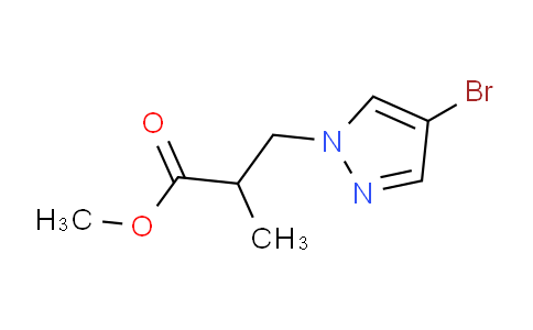 CAS No. 1005615-47-3, Methyl 3-(4-bromo-1H-pyrazol-1-yl)-2-methylpropanoate