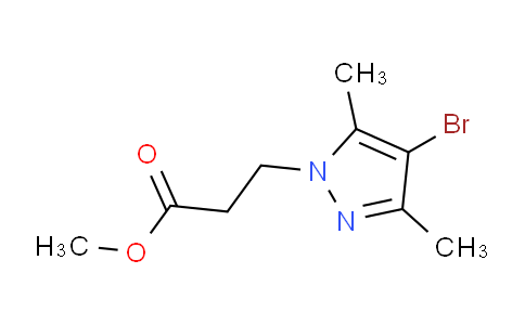 CAS No. 1001500-73-7, Methyl 3-(4-bromo-3,5-dimethyl-1H-pyrazol-1-yl)propanoate