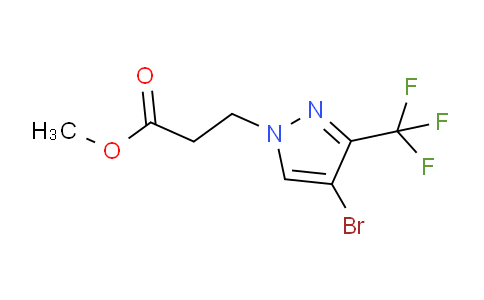 CAS No. 1006432-21-8, Methyl 3-(4-bromo-3-(trifluoromethyl)-1H-pyrazol-1-yl)propanoate