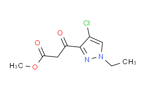 CAS No. 1229623-87-3, Methyl 3-(4-chloro-1-ethyl-1H-pyrazol-3-yl)-3-oxopropanoate
