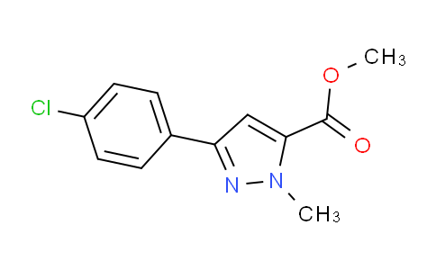 CAS No. 1391108-14-7, Methyl 3-(4-chlorophenyl)-1-methyl-1H-pyrazole-5-carboxylate
