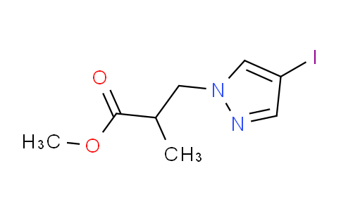 CAS No. 1342201-11-9, Methyl 3-(4-iodo-1H-pyrazol-1-yl)-2-methylpropanoate
