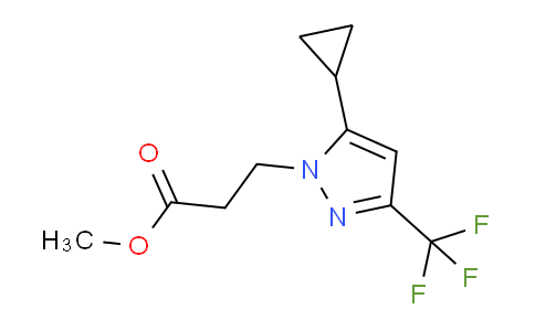 CAS No. 1002033-74-0, Methyl 3-(5-cyclopropyl-3-(trifluoromethyl)-1H-pyrazol-1-yl)propanoate