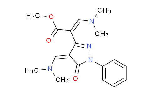 CAS No. 1152430-03-9, Methyl 3-(dimethylamino)-2-(4-((dimethylamino)methylene)-5-oxo-1-phenyl-4,5-dihydro-1H-pyrazol-3-yl)acrylate