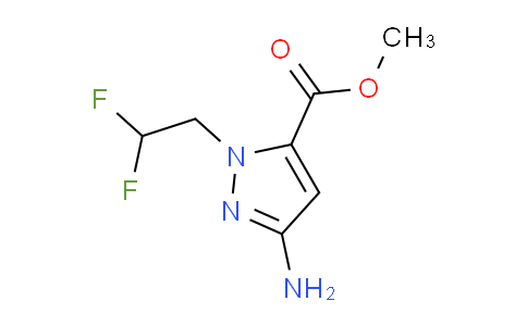 CAS No. 1328640-36-3, Methyl 3-amino-1-(2,2-difluoroethyl)-1H-pyrazole-5-carboxylate