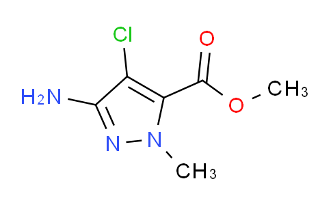 CAS No. 1784410-90-7, Methyl 3-amino-4-chloro-1-methyl-1H-pyrazole-5-carboxylate