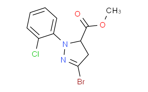 CAS No. 871239-15-5, Methyl 3-bromo-1-(2-chlorophenyl)-4,5-dihydro-1H-pyrazole-5-carboxylate