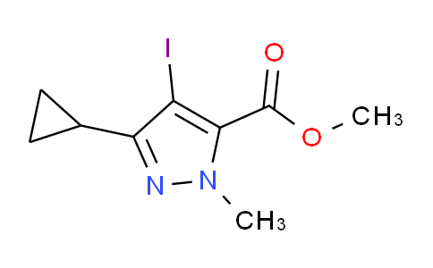 CAS No. 1354705-52-4, Methyl 3-cyclopropyl-4-iodo-1-methyl-1H-pyrazole-5-carboxylate