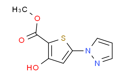 CAS No. 113387-75-0, Methyl 3-hydroxy-5-(1H-pyrazol-1-yl)thiophene-2-carboxylate