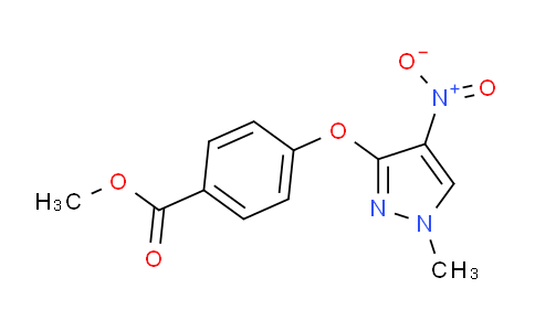 CAS No. 1443278-98-5, Methyl 4-((1-methyl-4-nitro-1H-pyrazol-3-yl)oxy)benzoate