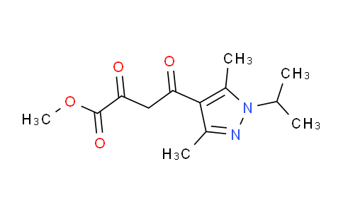 CAS No. 1351393-81-1, Methyl 4-(1-isopropyl-3,5-dimethyl-1H-pyrazol-4-yl)-2,4-dioxobutanoate