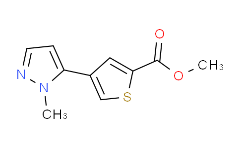 CAS No. 1047629-03-7, Methyl 4-(1-methyl-1H-pyrazol-5-yl)thiophene-2-carboxylate