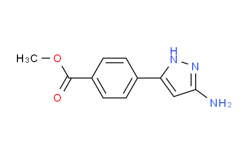 CAS No. 333737-29-4, Methyl 4-(3-amino-1H-pyrazol-5-yl)benzoate