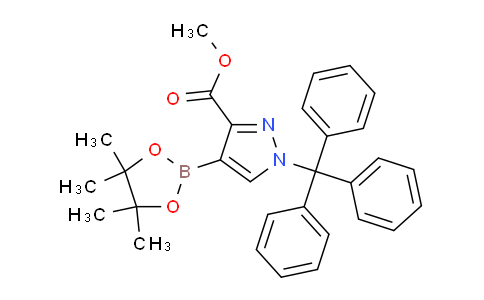 CAS No. 474711-42-7, Methyl 4-(4,4,5,5-tetramethyl-1,3,2-dioxaborolan-2-yl)-1-trityl-1H-pyrazole-3-carboxylate