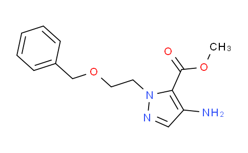 CAS No. 1351392-75-0, Methyl 4-amino-1-(2-(benzyloxy)ethyl)-1H-pyrazole-5-carboxylate